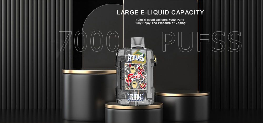 DE012 Florida FL USA 7000 Puffs Disposable Vape with Full screen rechargeable and adjustable airflow ATVS Vape