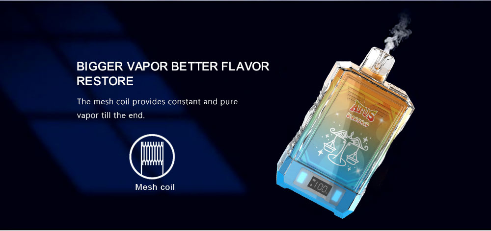 DE015 Florida FL USA 18000 Puffs Disposable Vape with LED display screen and adjustable airflow rechargeable ATVS Vape