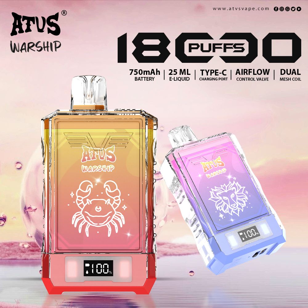 18000 Puffs Disposable Vape with LED display screen and adjustable airflow rechargeable ATVS Lost Mary Vape High Demand 18K Puff Dual Flavor Disposable Vape LED Display Mesh Coil
