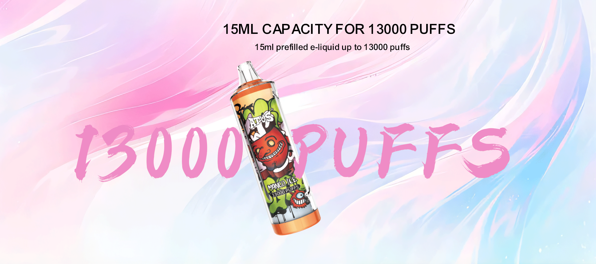 DE018 Florida FL USA 13000 Puffs Disposable Vape with rechargeable ATVS Vape