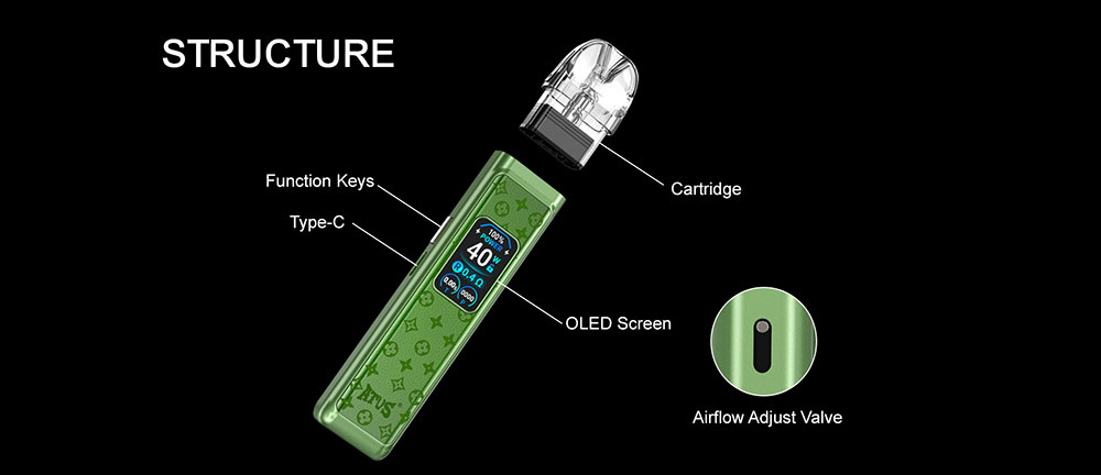 DE019 Florida FL USA MAX Refillable Pod Kit System Device ATVS Vape
