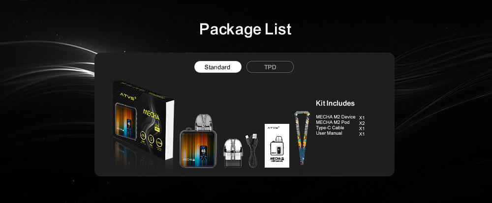 DE019 Florida FL USA Refillable Pod Kit System Device ATVS Vape