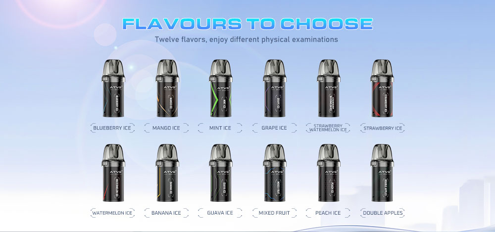 DE020 Florida FL USA Refillable Pod Kit System Device with Adjustable Airflow MTL RDL ATVS Vape