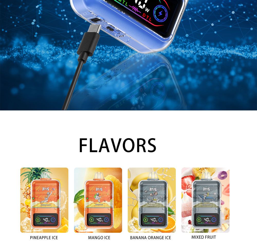 DE021 Florida FL USA 30000 Puffs Disposable Vape with LED display screen and adjustable airflow MTL DTL