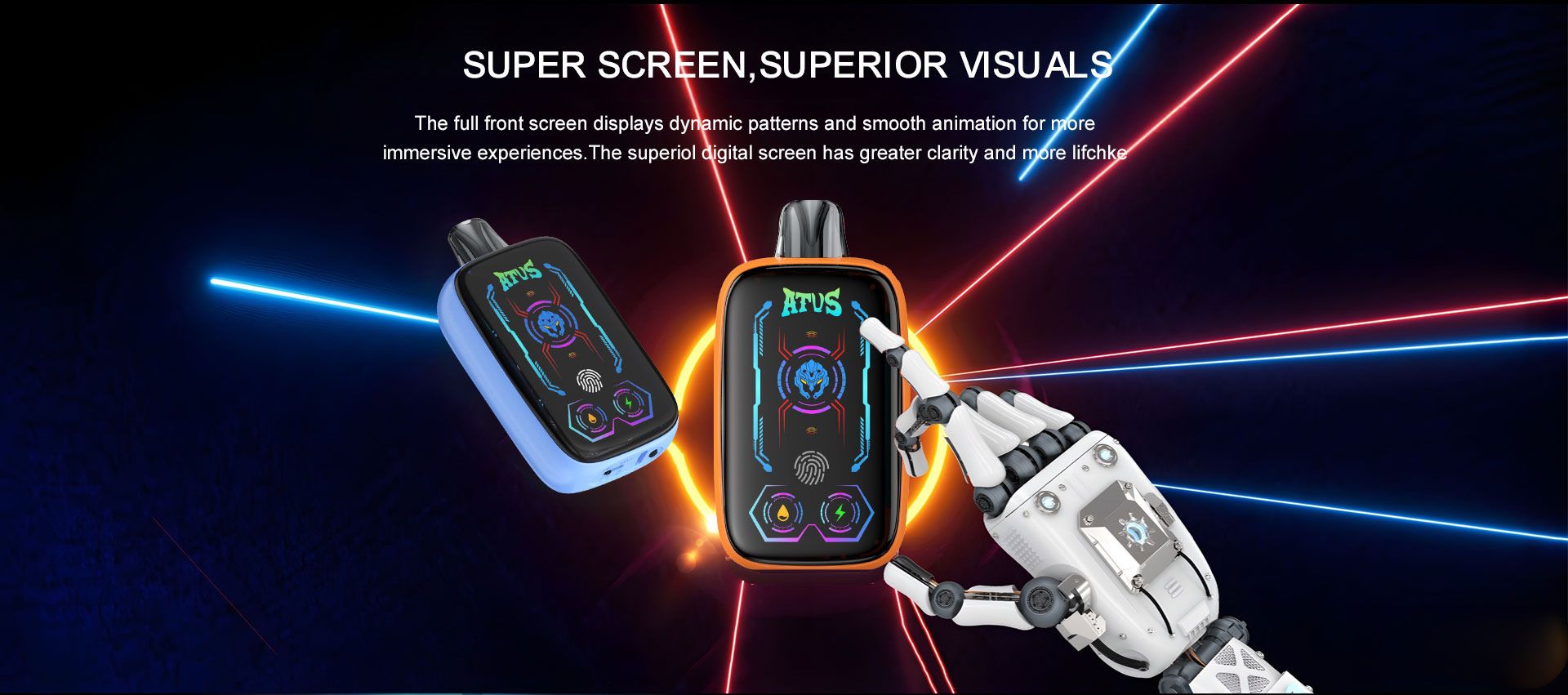 DE023 Florida FL USA 40000 Puffs Disposable Vape with Full screen rechargeable and adjustable airflow ATVS Vape