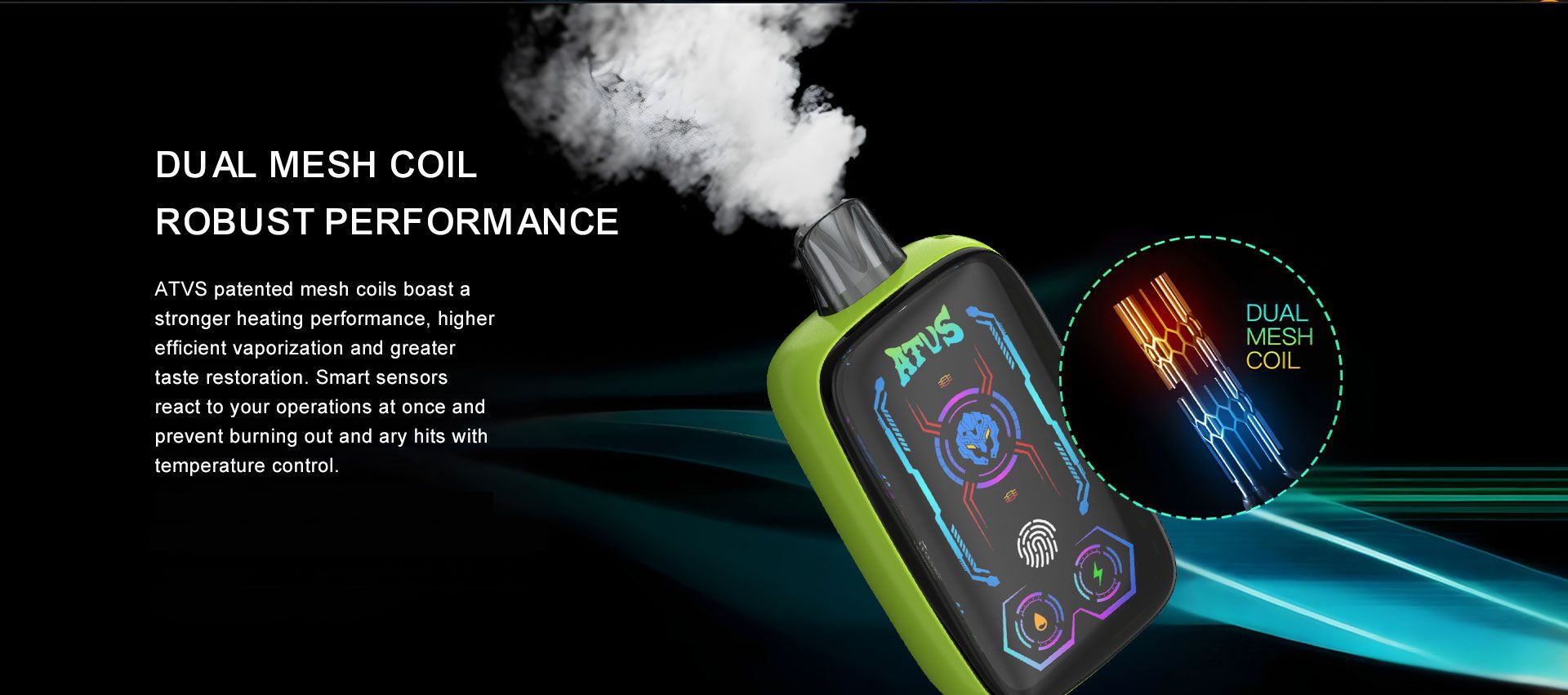 DE023 Florida FL USA 40000 Puffs Disposable Vape with Full screen rechargeable and adjustable airflow ATVS Vape
