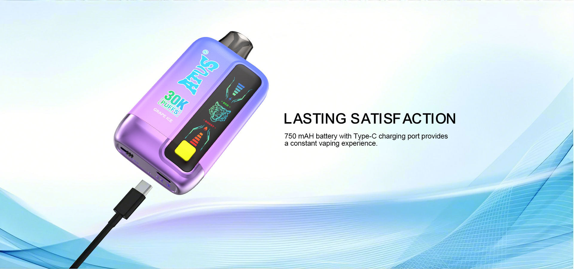 DE026 Florida FL USA 30000 Puffs Disposable Vape with LED display screen and adjustable airflow ATVS Vape