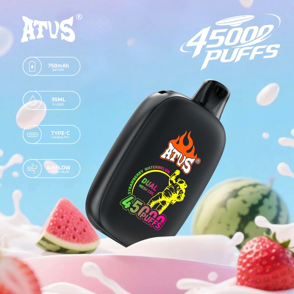 45000 Puffs Disposable Vape with rechargeable and adjustable airflow Reliable Wholesale Atvs Atus 35ml Vape Fast Shipping Worldwide
